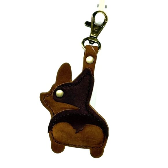 Portland Leather, Corgi Dog ""Chester"" Keychain, Dakota, BNNU - Picture 1 of 2
